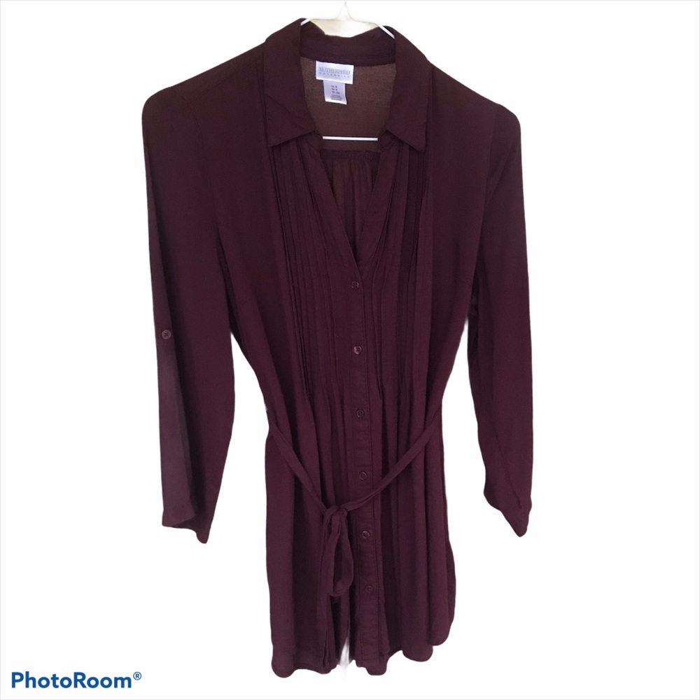 Motherhood Maternity top button-down shirt size sm